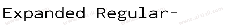 Expanded Regular字体转换